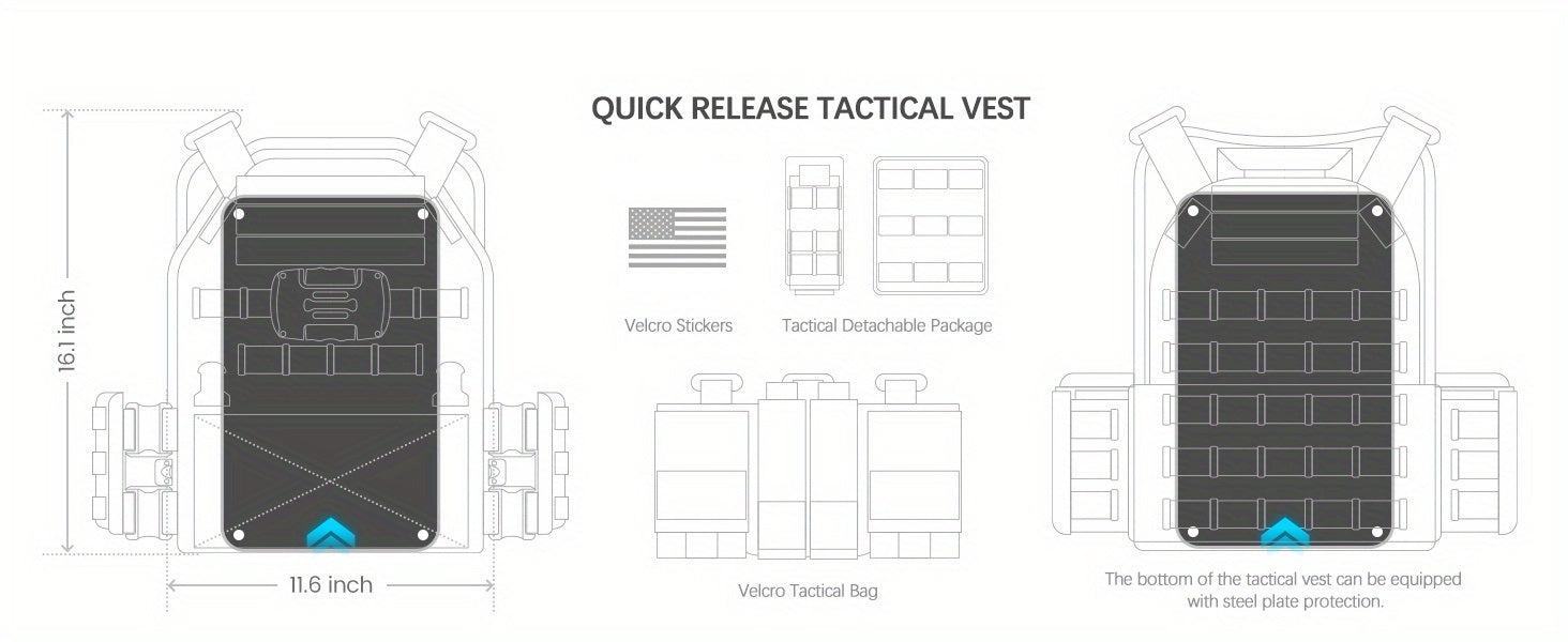 MV-7 Tactical Vest with Molle system