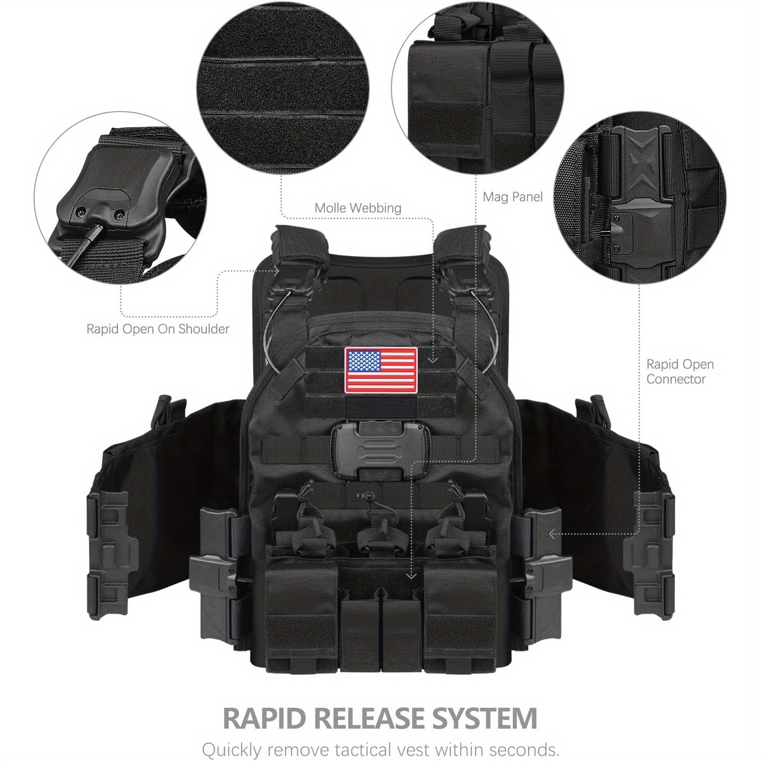 MV-7 Tactical Vest with Molle system