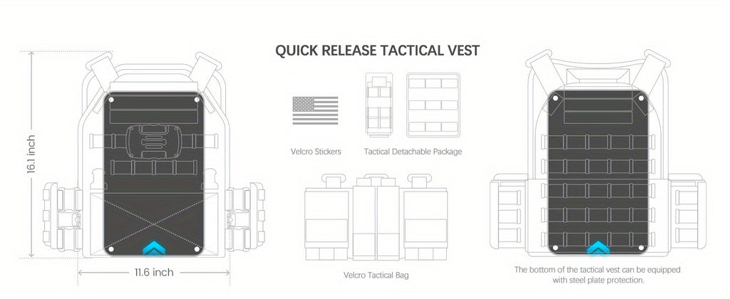 MV-7 Tactical Vest with Molle system