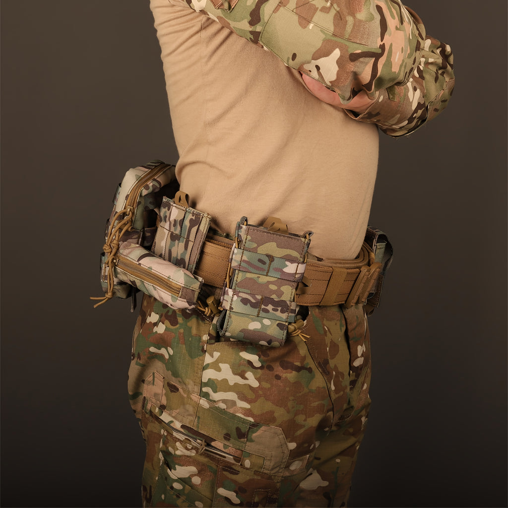 OVC - Tactical Vest and Tactical Belt Combo with accessories