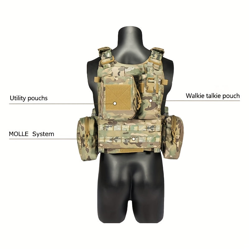OVC - Tactical Vest and Tactical Belt Combo with accessories