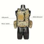 OVC - Tactical Vest and Tactical Belt Combo with accessories